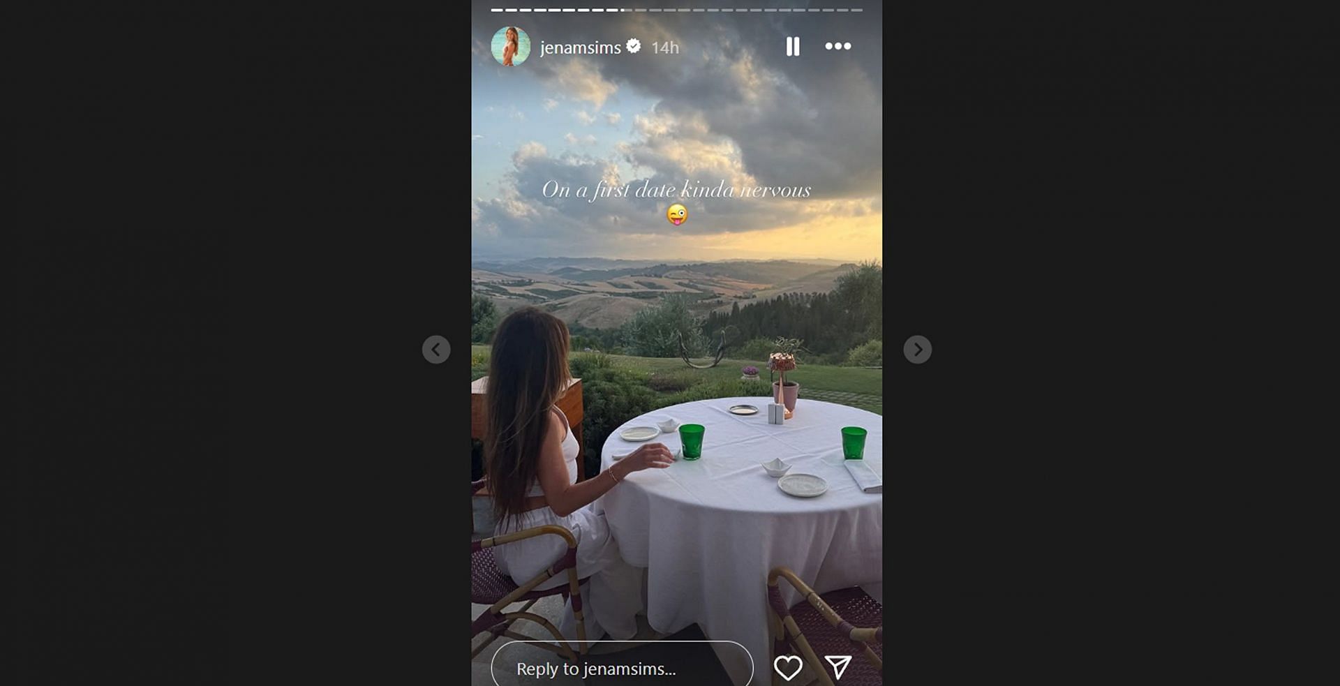 Brooks Koepka’s wife Jena Sims ‘nervous’ for a first date in Italy/@jenamsims